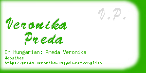 veronika preda business card